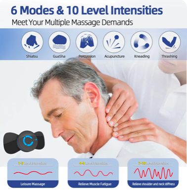 masajeador de cuello x 2 + tapete